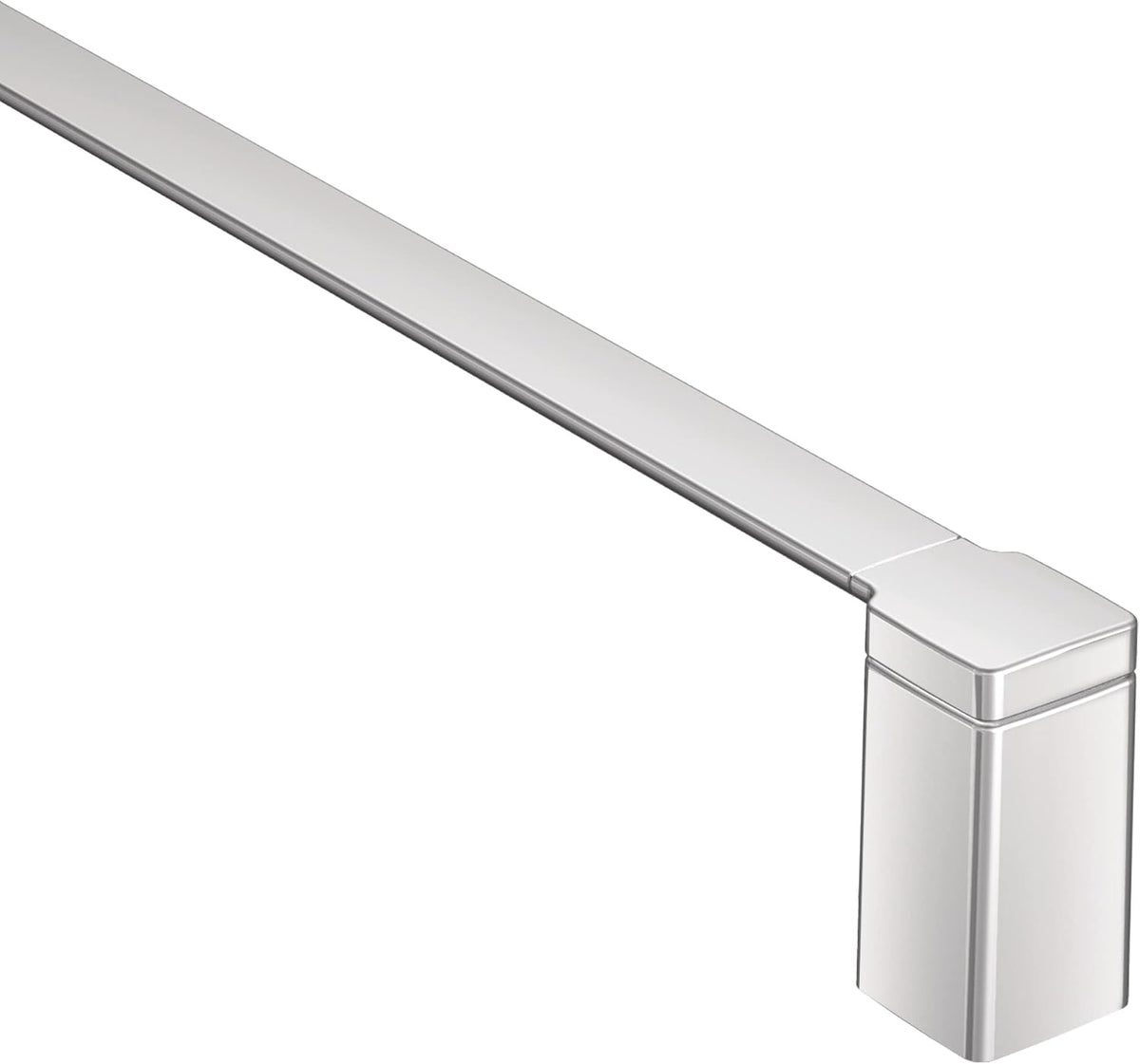 Chrome 18-Inch Single Bathroom Towel Bar Pack of 2 J552220