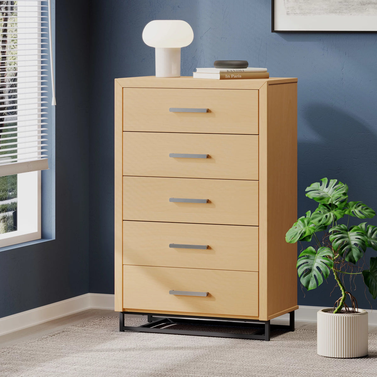 Faux Wood 5 Drawer Dresser Z50350