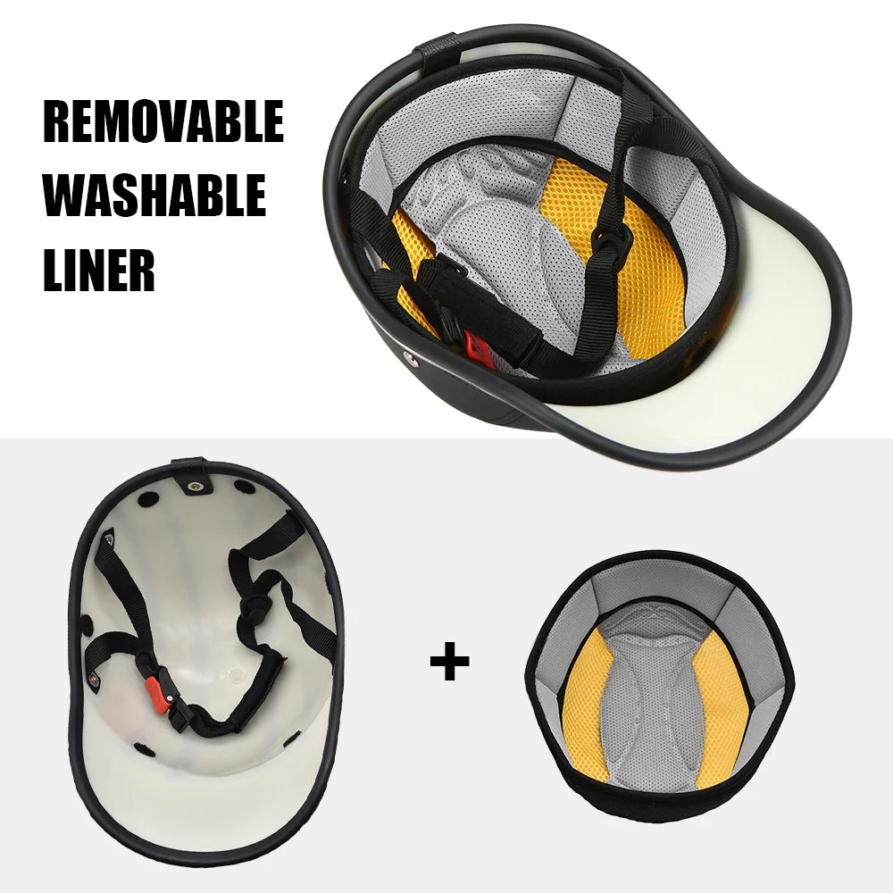 Cycling Safety Helmet Baseball Hat for Motorcycle Bike Scooter J848