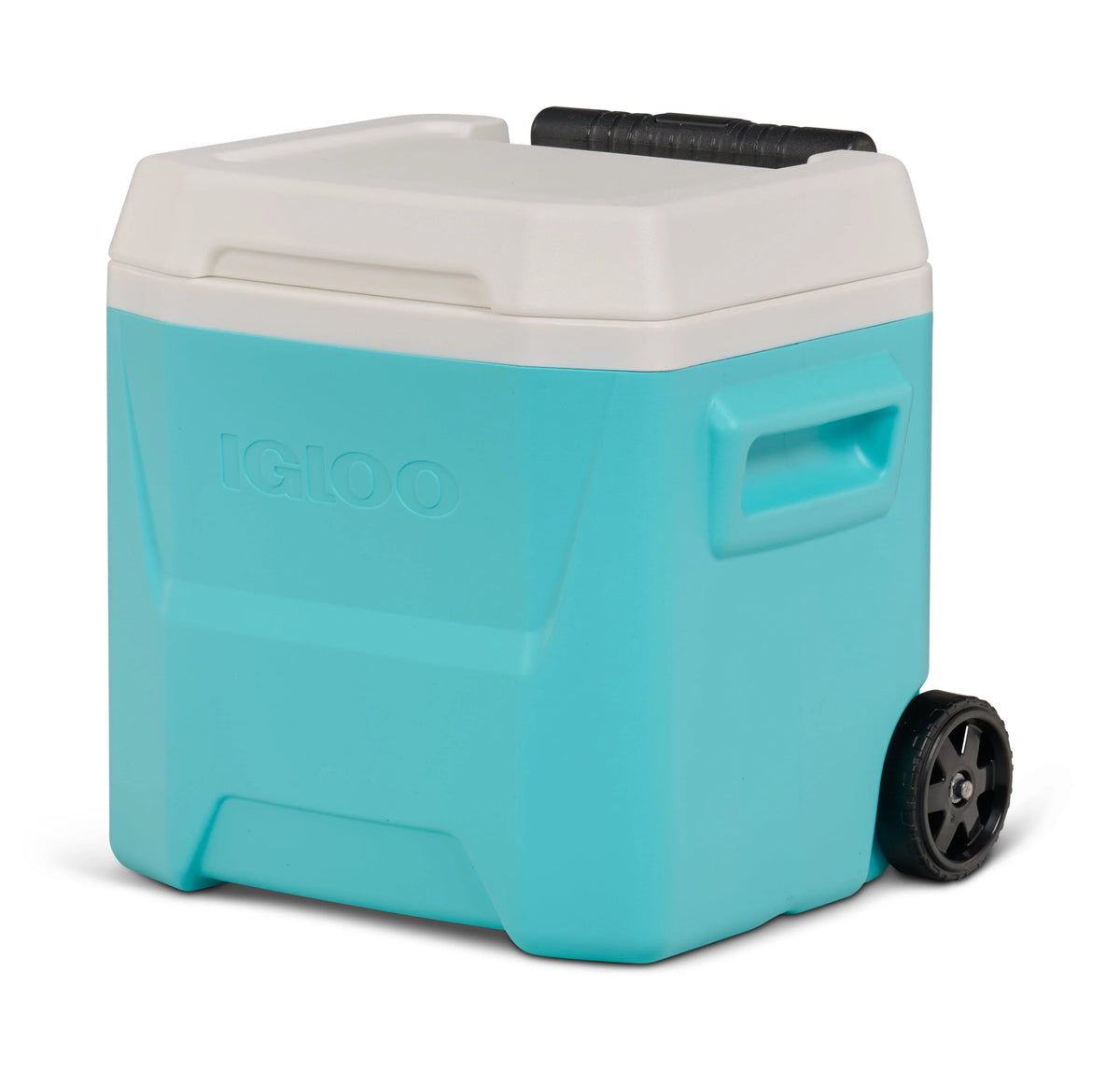 16 QT. Aquamarine Hard Sided Roller Cooler X657475