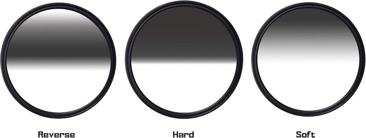 72mm Reverse Hard Soft ND8 Neutral Density ND 72 3 Stop Optical Glass Filter X548