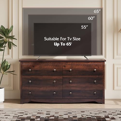 Black 5 Drawer Wood Dresser U93580