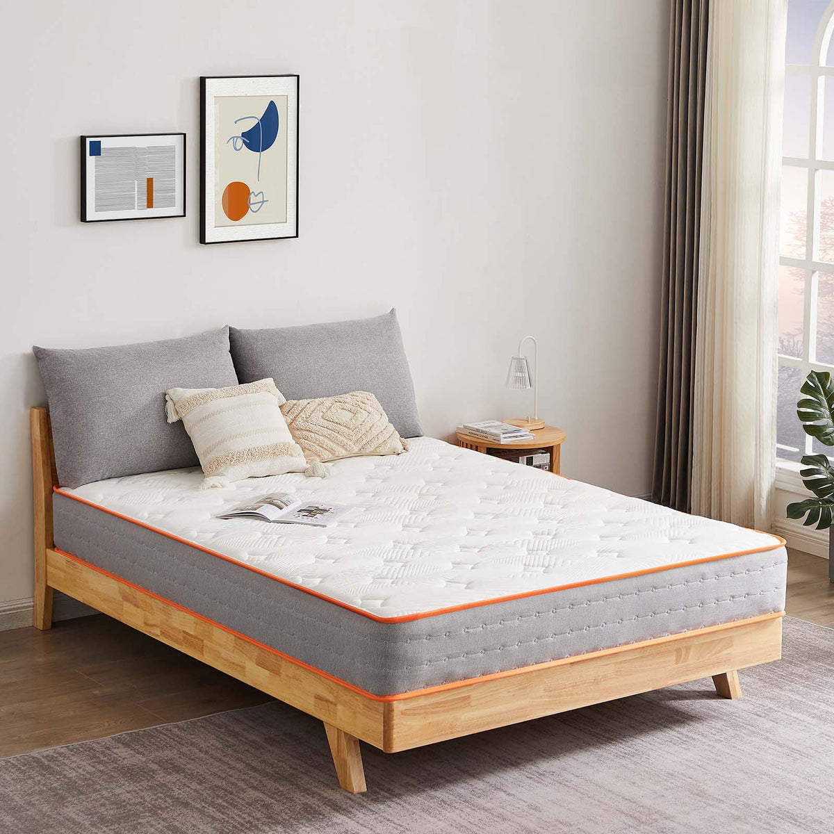 10 Inch Gel Memory Foam Innerspring Hybrid Twin Mattress D77907