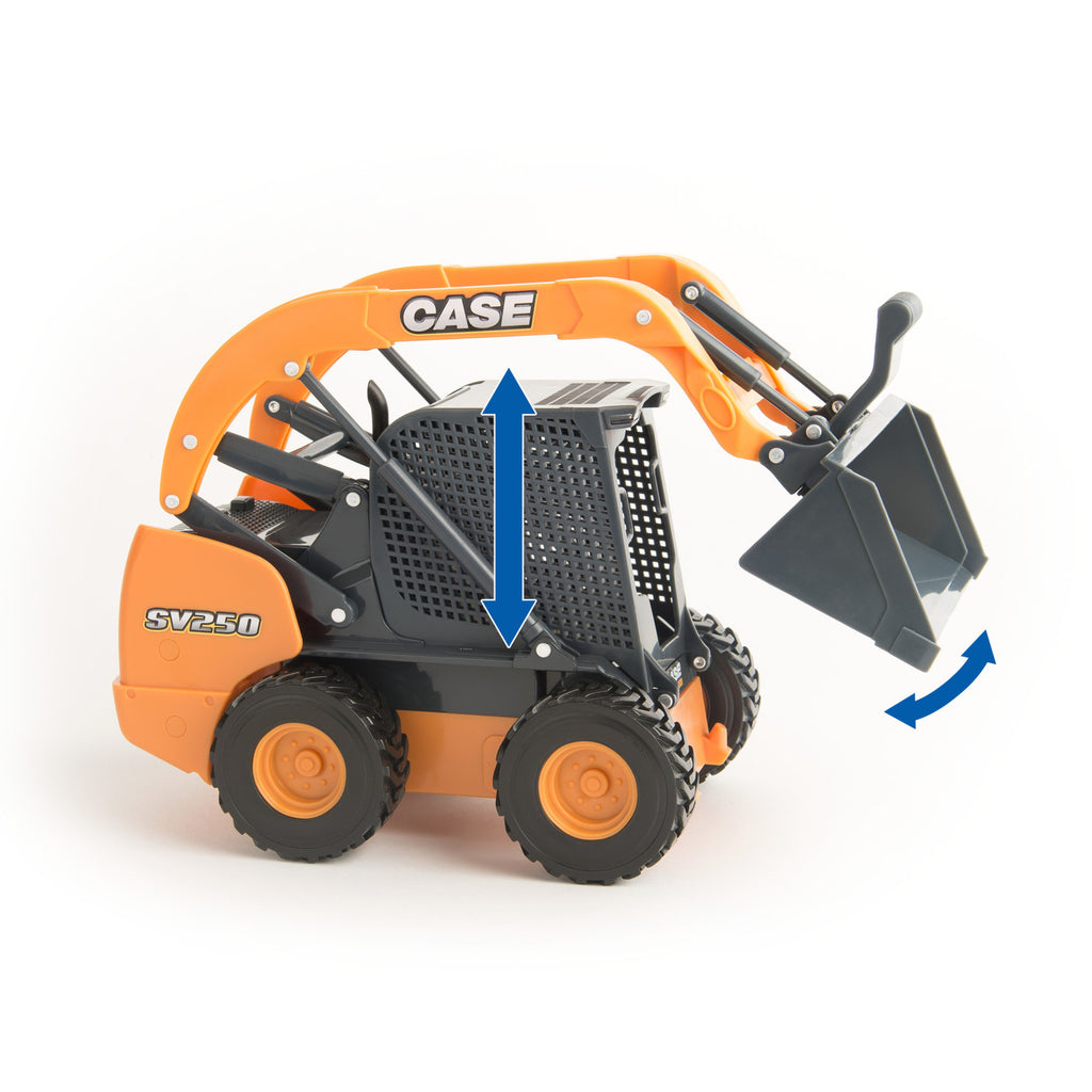 1:16 Scale Ram 3500 with Gooseneck Trailer and Case Construction SV280 Skid Steer P4516