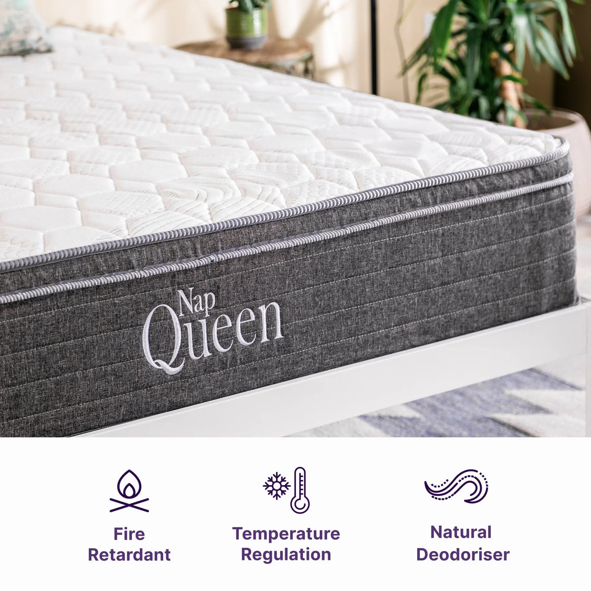 Queen Size Hybrid Memory Foam Pocket Spring Mattress H841451