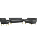 3 Piece Gray Sofa Set C69086