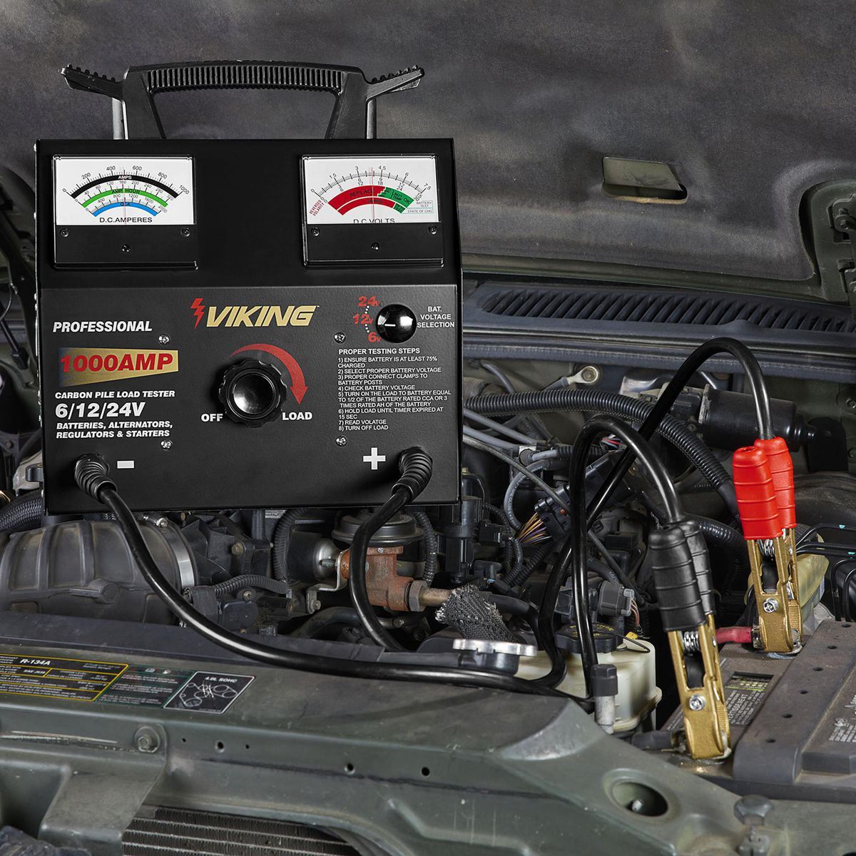 1000 Amp 6/12/24V Battery and System Load Tester Q6680