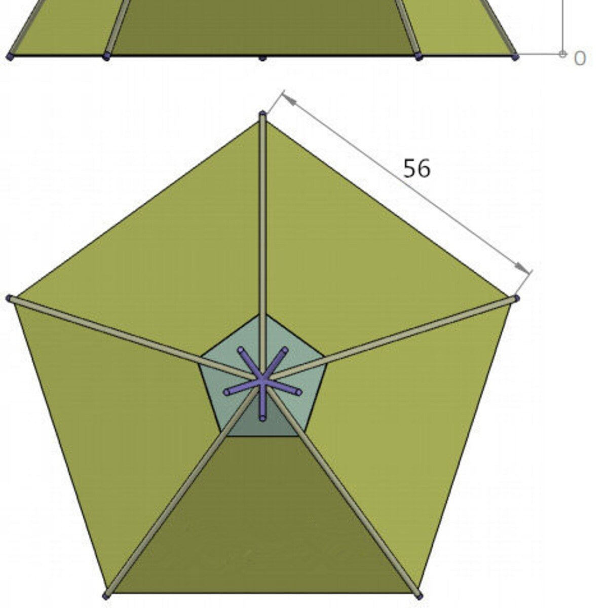 8' Extra Large Teepee Play Tent G654