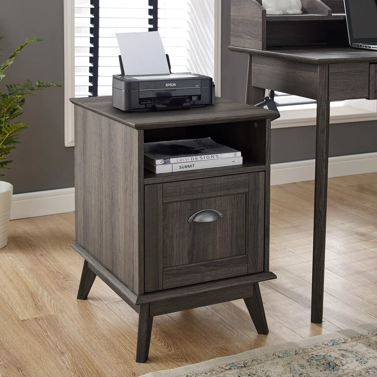 Wood File Cabinet with Drawer L18438