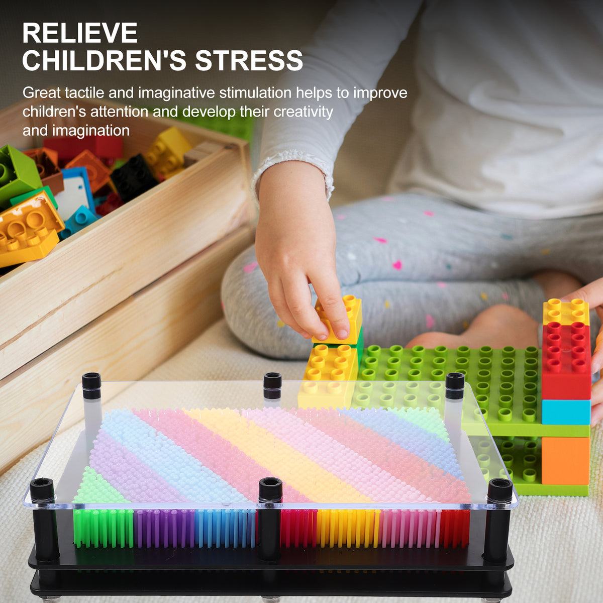 Sensory Board Pin Art Toy for Toddlers D75848