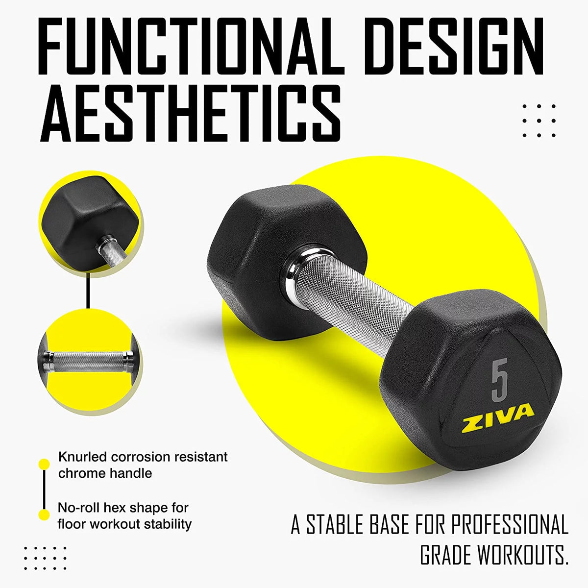 20 Lbs Hex Dumbbells Weight Set L203245