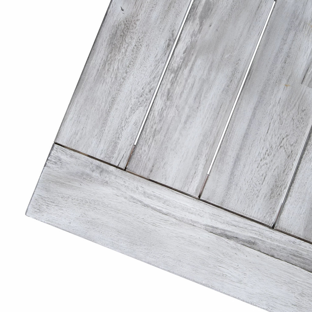 Light Grey Acacia Wood Rectangular Dining Table X689