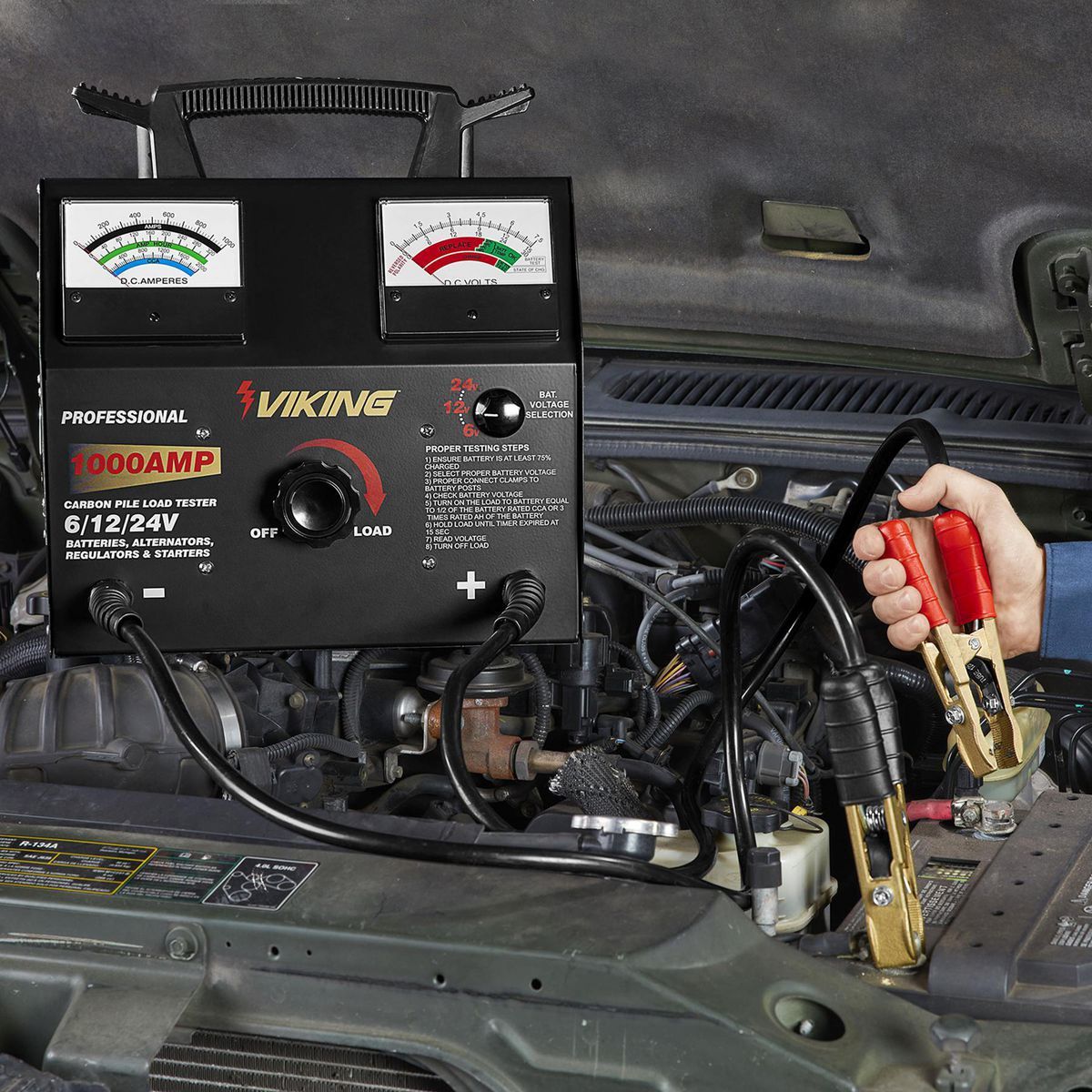 1000 Amp 6/12/24V Battery and System Load Tester Q6680