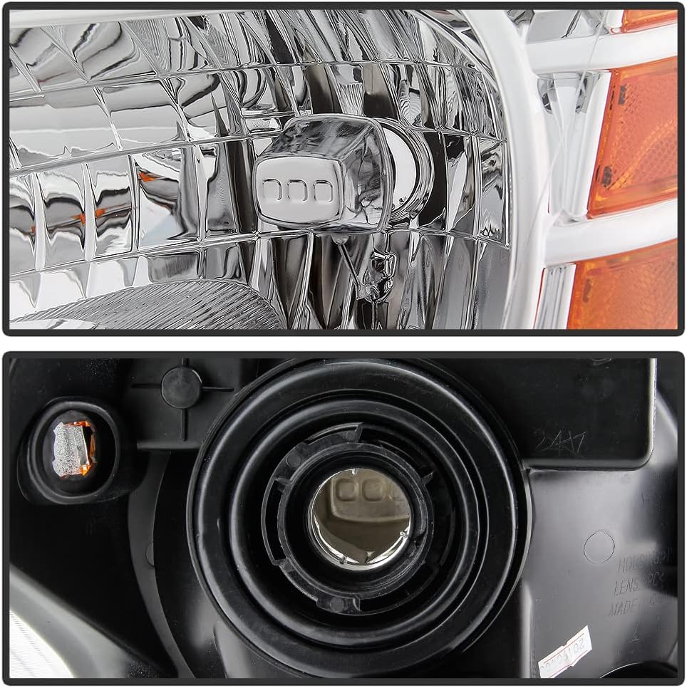 Chrome Housing Headlight Assembly Left Driver Side M691091