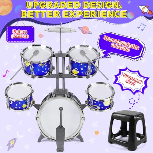 Kids Jazz Drum Set with Stool W693