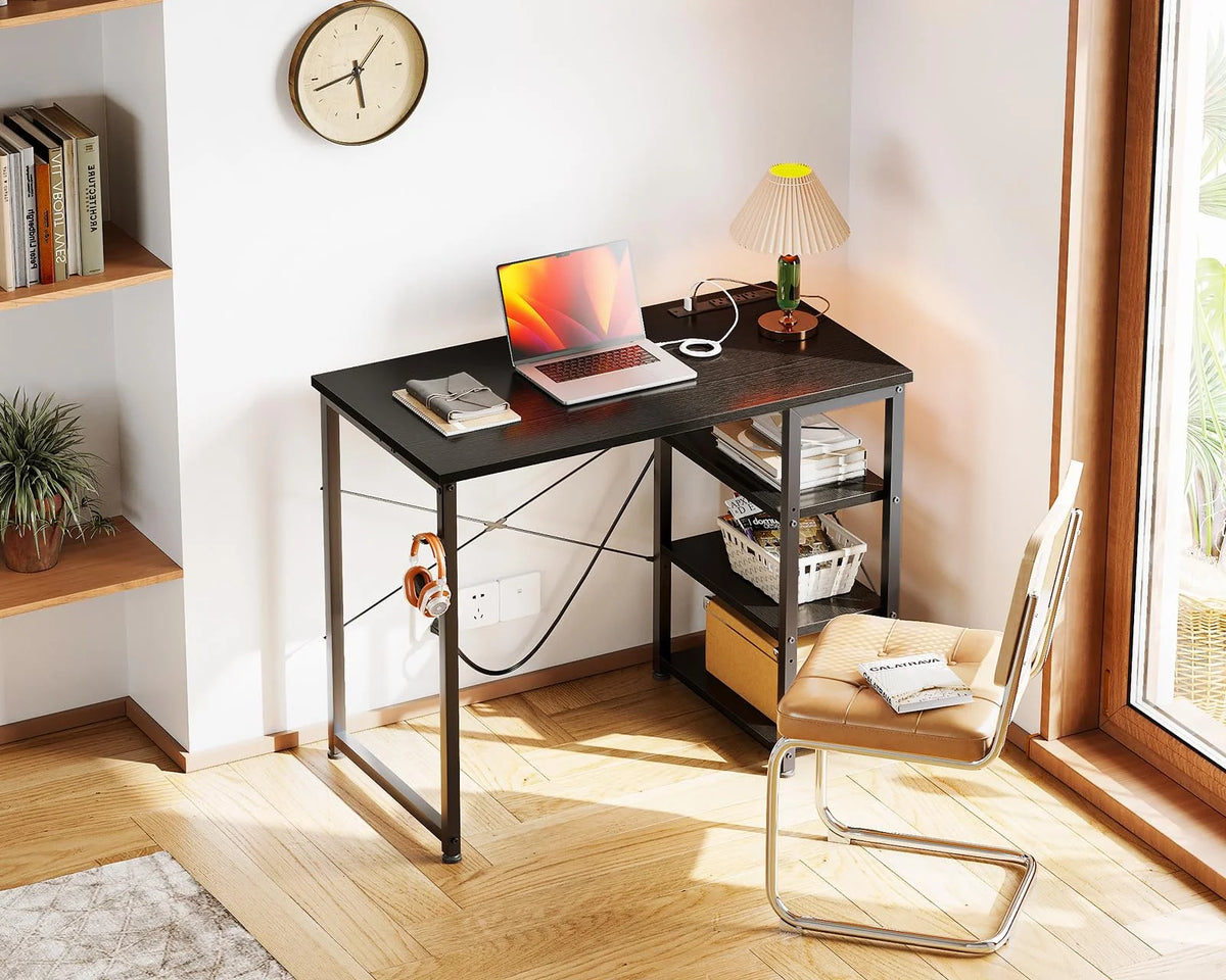 40 Inch Computer Desk with Power Outlet and USB Charging Port C4950