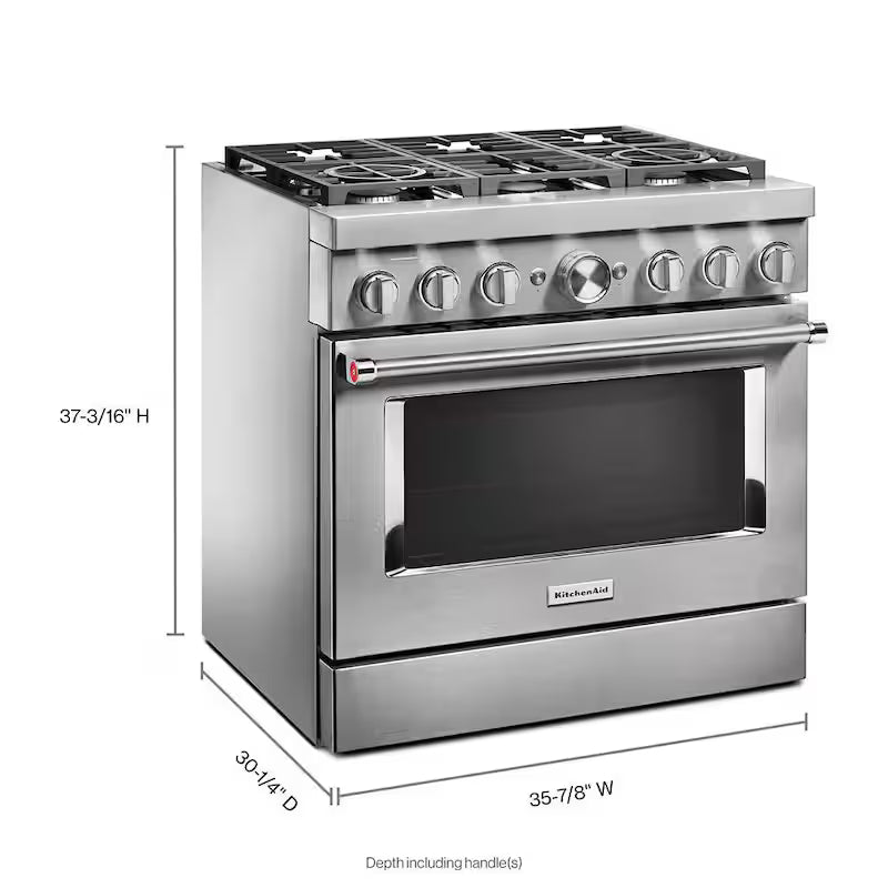 5.1 cu. ft. Smart Dual Fuel Range with True Convection in Stainless Steel R5919