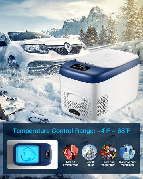 12 Volt 27 Quart Portable Car Refrigerator Freezer with APP Control H735669