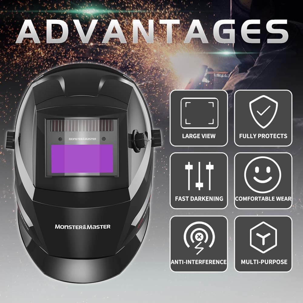 Auto Darkening Welding Helmet, Pack of 2 N260