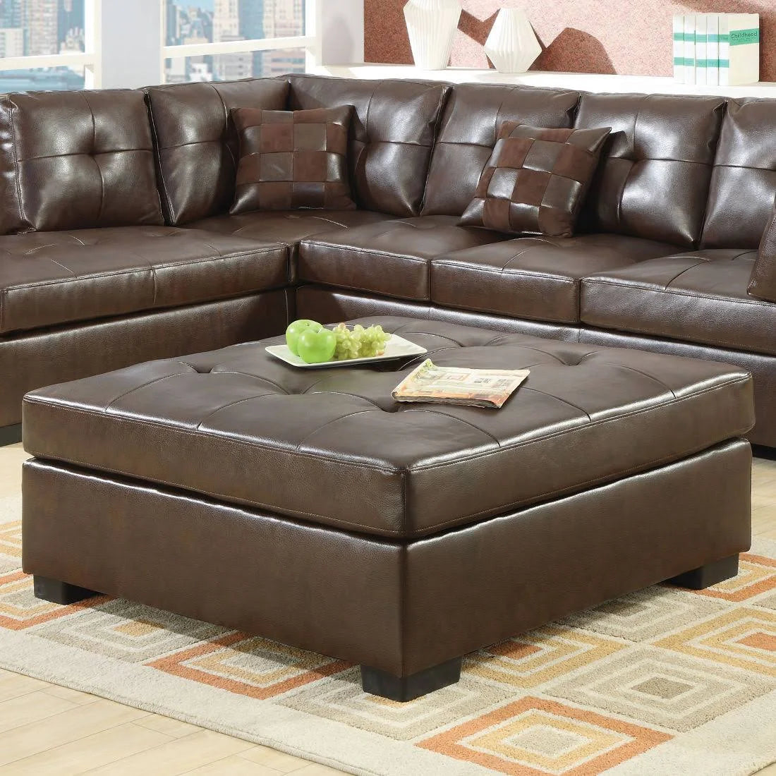 Brown Ottoman Q675