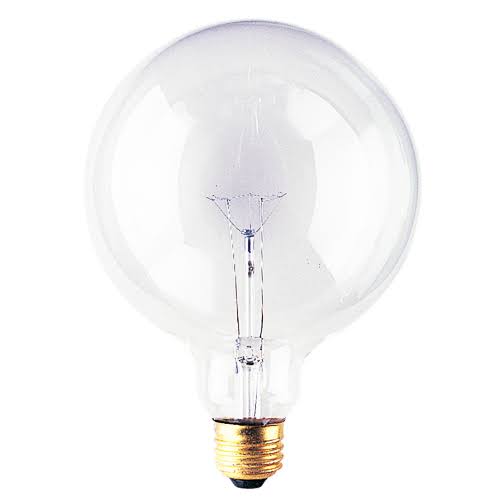 60 Watt Incandescent G40 Globe Medium Base Clear, 6 Packs B389971
