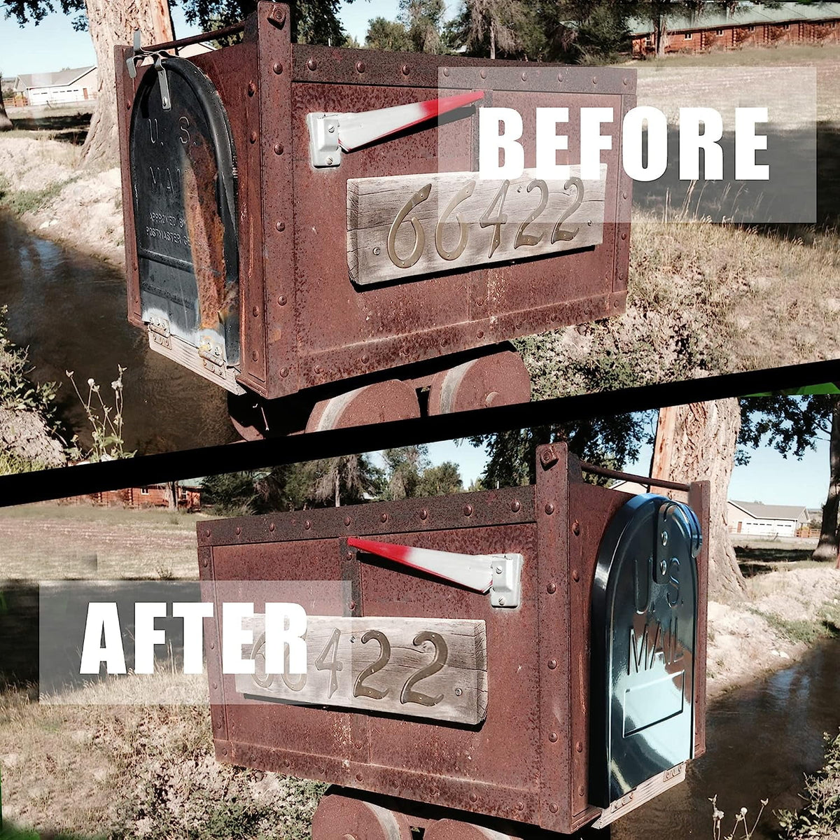 Aluminum Mailbox Door with Magnet Closure O129715