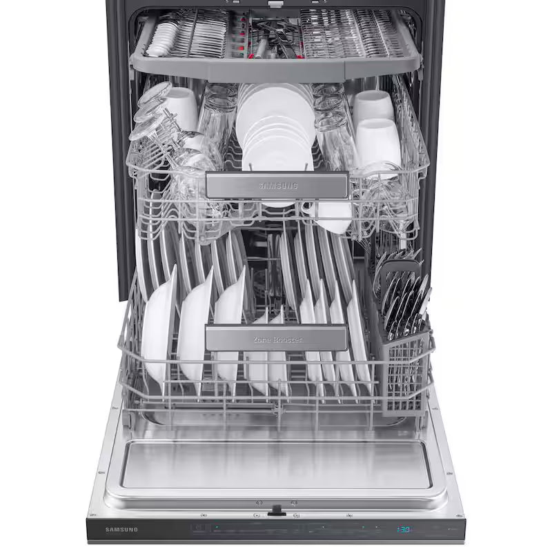 Black Stainless Steel Dishwasher with 3rd Rack Q6912