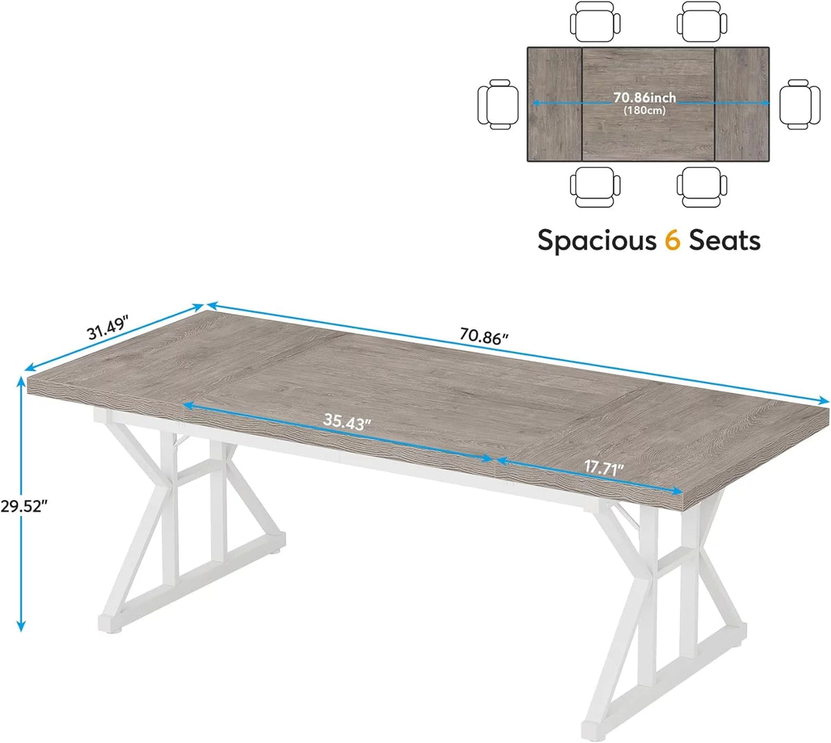 6FT Rectangle Wood Conference Table R823