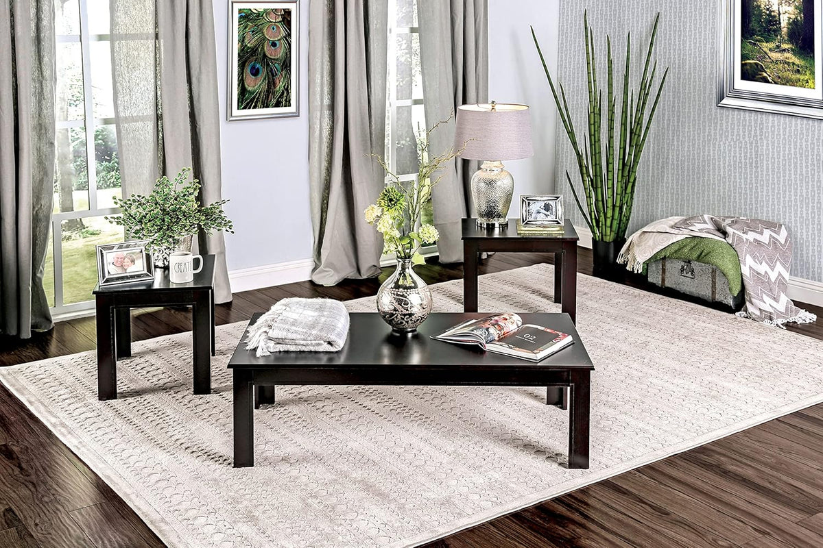 Black 3-Piece Accent Table Set H4828